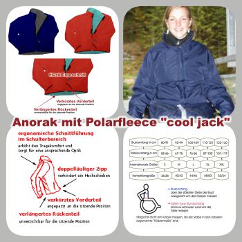 Anorak mit Polar Fleece "Cool Jack" mit fit2sit Ergoschnitt, rot, M